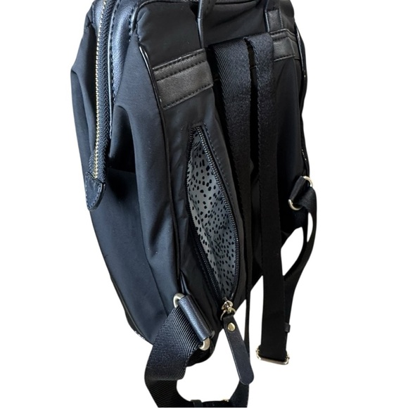 Radley London Black Nylon Leather Trim Gold Hardware Backpack or Laptop Purse - Picture 2 of 11